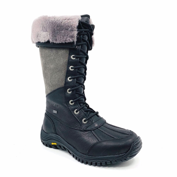 Ugg Adirondack Tall Black Winter Snow Boots - Picture 1 of 5